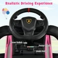 thumbnail image 5 of OLAKIDS 3 in 1 Ride on Push Car, Licensed Lamborghini Stroller Sliding Walking Car with Push Handle, Music, USB, Headlight, Under Seat Storage, Kids Foot-to-Floor Toy for 18-60 Months, 5 of 10