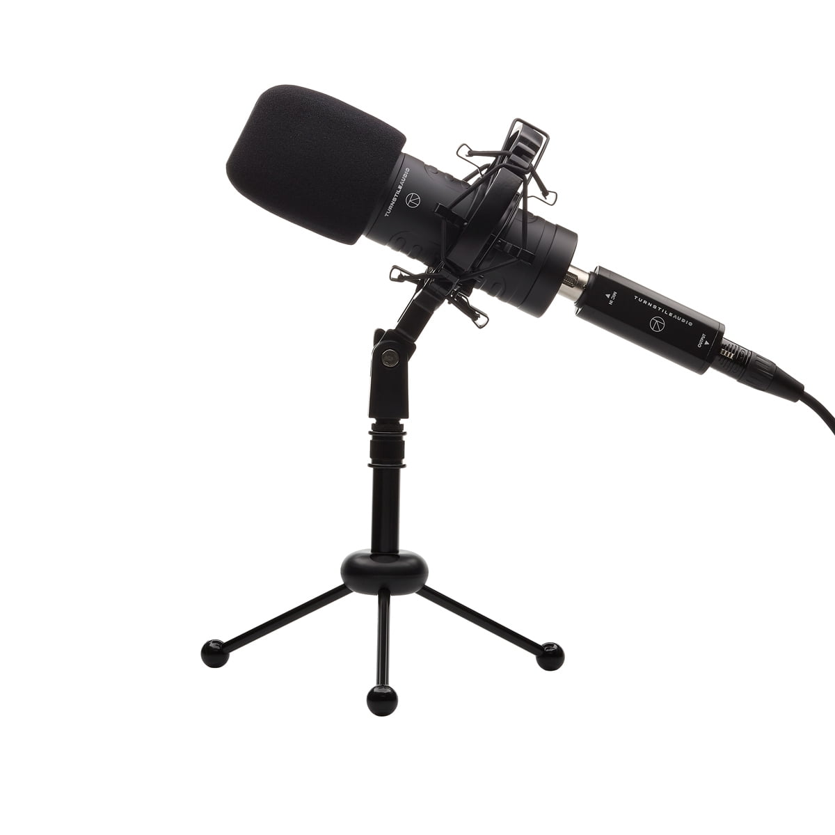 Turnstile Audio Platform Series TAP100MP Microphone Preamplifier, In-Line Microphone Preamp, Active Booster for Dynamic and Ribbon Mics - Reduce Noise and Add Clarity to Your Podcast or Livestream