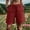 Wine, variant on Bermuda Shorts For Women Summer Solid Pocket Knee Length Office Casual Travel Weekend Resort Everyday Style Packable Travel Choice Weekend Ready Look Black L