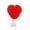 Red, variant on Rose Heart-Shaped Tree Top Decoration Valentine's Day Heart-Shaped Ornament with Spring Base Artificial Roses for Home Wedding and Party Decorations