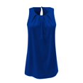 thumbnail image 2 of Gibobby Camisetas sin mangas para mujer, camisas sin mangas, camisa informal holgada, blusa de cuello redondo de verano(Azul,M), 2 of 5