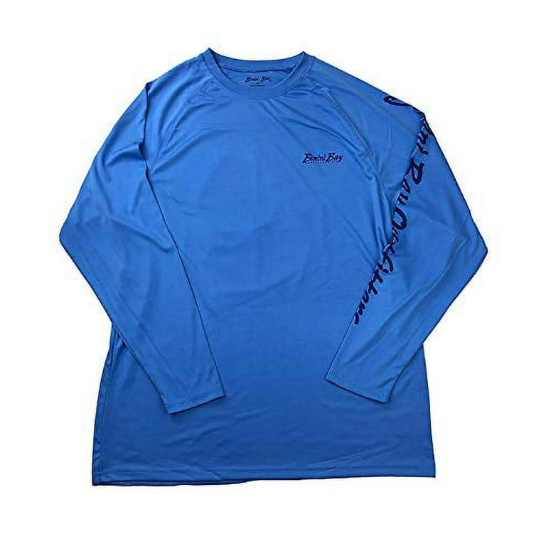 Bimini Bay Outfitters Men's Hook'M Graphic Long Sleeve Shirt, Marina,  Marlin, Large