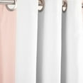 thumbnail image 3 of Lush Decor Block Border Window Panel Blackout - White/Blush-Single-84 x 40, 3 of 11