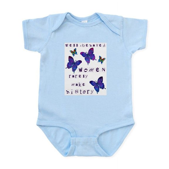 CafePress - Well Behaved Women Rarely Make History Infant Body - Baby Light Bodysuit, Size Newborn - 24 Months
