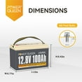 thumbnail image 3 of Power Queen 2 Pack 12V 100Ah BCI Group 31 LiFePO4 4000+ Deep Cycle Lithium Battery BMS for Solar ,RV ,Off grid, 30-70lbs Trolling Motor,Marine,Home Energy Storage, 3 of 7