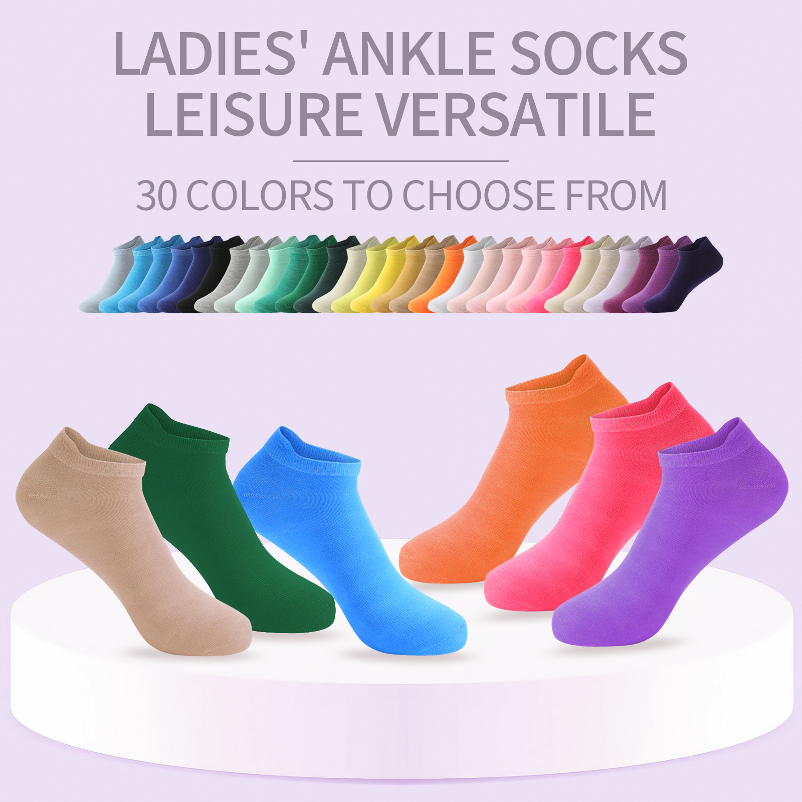 Usavemo Women's Low Cut Ankle Socks, 30-Pack photo 7
