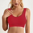 thumbnail image 2 of Durtebeua Seamless Wirefree Padded Yoga Sports Bras V Neck Bra for Women Girls, 2 of 4
