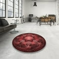 thumbnail image 4 of Ahgly Company Tapis Rectangulaire Intérieur Lavable en Machine Rouge Brique, 5 Pieds x 7 Pieds, 4 of 7