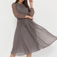 thumbnail image 4 of Black Polka Dot Lace Printed Dress, 4 of 4