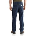 thumbnail image 3 of Carhartt Men's Full Swing Relaxed Fit Dungaree Jeans Dark Blue 40W x 30L, 3 of 7