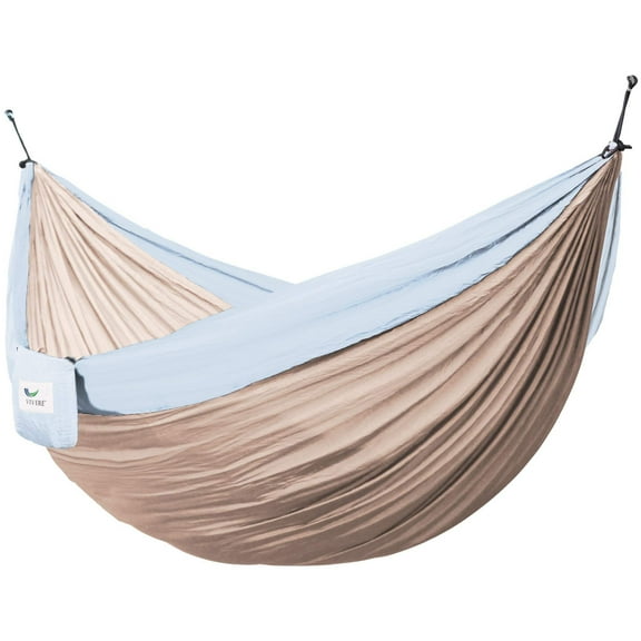 Vivere Nylon Double Parachute Camping Hammock - Sand/Sky