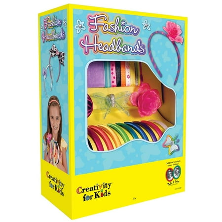 Headband Adapters Kit - Girls Dress Up Kids Crafts Hair Kit With Hair Makes 10 Unique Hair Accessories Assortment of Kids Fashion Headbands Craft Kit Perfect Beauty Shop Play Date