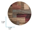 thumbnail image 3 of Livabliss Area Rugs for Living Room, 9ft Round Riley Modern Brown Round Rug, Bedroom Dining Room Home Decor Stain Resistant Carpet (7'10" x 7'10"), 3 of 7