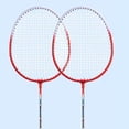 thumbnail image 6 of 2Pcs Badminton Racket Set Lightweight Professional Durable Badminton Equipment for Adults and Teenagers Playing Backyard Game with Storage Bag, 6 of 8