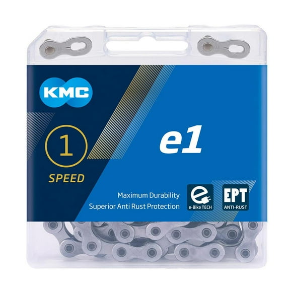 KMC Unisex's E1 Ept Chain 110 Link Dark Silver