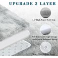 thumbnail image 4 of Rugs for Living Room 6x9, Alfombras para Salas Shag Large Plush Soft Area Rug, Shaggy Carpets for Bedroom, Kids Boys Girls Home Decor Aesthetic (Light Grey Tie-Dyed, 6x9 Feet), 4 of 16