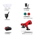 thumbnail image 2 of 1000mL Electric Paint Gun Spray Gun High Power Electric Paint Sprayer Flow Control with 3 Nozzle For 18V Battery ,Ruggedly Built, 2 of 6