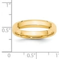 thumbnail image 4 of Primal Gold 14 Karat Yellow Gold 4mm Beveled Edge Comfort Fit Band Size 14, 4 of 8