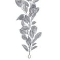 thumbnail image 5 of Vickerman 6' Silver Artificial Gardenia Glitter Garland., 5 of 5