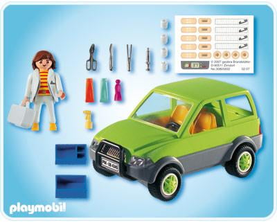 playmobil blue car