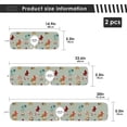 thumbnail image 3 of Coolnut Cat Socks Cute Sink Splash Guard for Faucet 2 Packs Faucet Absorbent Mats, Christmas Theme Faucet Handle Drip Catcher for Kitchen, Bathroom,Sink Mat, Dish Drying Mat, 14.9"x5.5", 3 of 7