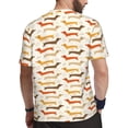 thumbnail image 2 of Wukai Dachshund Print Men's Short-Sleeved Mesh T-Shirt,Quick-Dry Short Sleeve Workout T-Shirt-Medium, 2 of 8
