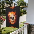 thumbnail image 5 of Wukai Satanic Skull Garden Flags Double Sided Welcome Garden Yard House Flags Outside Outdoor House (Only Flag), 5 of 8