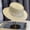 Beige, variant on HuangHuanChen Sun Hat for Women Panama Hat Travel Fedora Beach Hat Summer Wide Brim Roll up Hat Summer Vacations UPF 50 Straw Sun hats One Size