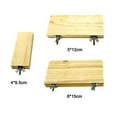 thumbnail image 3 of Wood Stand Platform Toy Paw Grinding Clean Cage Accessories For Parrot Hamster, 3 of 5