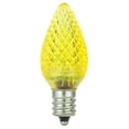 thumbnail image 2 of Diodesy C7 Yellow LED Christmas Light Bulb - Shatterproof Holiday Lighting Outlet Faceted, 0.4 Watts, 1-3 Lumens with E12 Candelabra Base for Indoor and Outdoor Use, 2 of 2