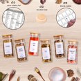 thumbnail image 4 of Jarros para especias Churboro, 30 unidades, vidrio con tapas de bambú, 120 ml, con etiquetas, 4 of 6