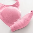 thumbnail image 6 of LYEAA Push up Bras for Women Plus Size Soft No Wire Lace Everyday Bras Wireless Support Solid Lightly Lined Lift Sleep Bras Comfortable Wirefree Breathable Shaping Daily Bralette Pink M, 6 of 6