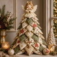 thumbnail image 6 of 2026 New DIY Quilted Christmas Tree Kit, 3D Fabric Patchwork Craft Set for Beginners, Handmade Tabletop Christmas Decorations Ideal for Home Mantel Table Office Display Christmas Gifts, 6 of 7