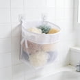 thumbnail image 4 of Baño Organizador de Ducha con Bolsa de Malla Colgante para Pared con Asas, Organizador de Nylon Impermeable para Artículos de Tocador, Juguetes y Accesorios de Baño, Blanco, 4 of 6