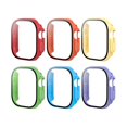 thumbnail image 1 of wonima44 6 Pack Hard Case with Button for Apple Watch Ultra 3 2 1 49mm Tempered Glass Screen Protector Case, Full Coverage Iwatch Bumper Cover (49mm, Rainbow Colorful), 1 of 1