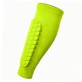 thumbnail image 2 of Soccer Shin Guards Football Leg Sleeves for Teens Adult Basketball Beginner fluorescent yellow M, 2 of 7