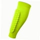 thumbnail image 2 of Mangas de pierna de fútbol, ​​espinilleras de fútbol, ​​calcetines de entrenamiento flexibles, compresión para pantorrillas amarillo fluorescente M, 2 of 9