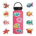 thumbnail image 4 of Jinsinto 104 Pcs Ocean Animal Stickers, Waterproof Vinyl Sea Life Sticker Pack, 4 of 5