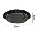 thumbnail image 2 of Crossbody Fanny Pack, Running Waist Pack Belt Fashion Sports Bag Runner Pouch for Women Men - dark grey, 2 of 5