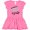 Raspberry with Polka Dots, variant on Inktastic My Dad is a Fantasy Football Legend Girls Toddler Dress
