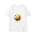 thumbnail image 4 of Gyexs Kids Shirts for Boys 2T-3T Big Boy Shirts Summer Clothes Short Sleeve Tees Shirt Holiday Activewear Shirt (Toddlers, White, 2-3 Years), 4 of 5