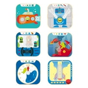Hape: Cogworks Experimental Playset - Stem Engineering Toy, Changing Robot Boards, Moving Parts-Pins-Gears, Physics & Scientific Learning, Child Age 3+