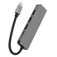 thumbnail image 4 of 5 In 1 Type C Hub, Support 4K 30Hz Gray Multifunction USB Docking Station  For Keyboards Grey, 4 of 8