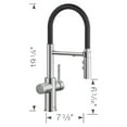 thumbnail image 4 of Blanco 442990 Catris Filter-Ready 1.5 GPM Single Hole Pre-Rinse Pull Down Kitchen Faucet -, 4 of 7
