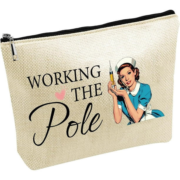 Bolsas de lona, bolsa de almacenamiento para enfermeras, bolsa de cosméticos de gran capacidad, bolsa organizadora para herramientas de maquillaje, bolsa con cremallera