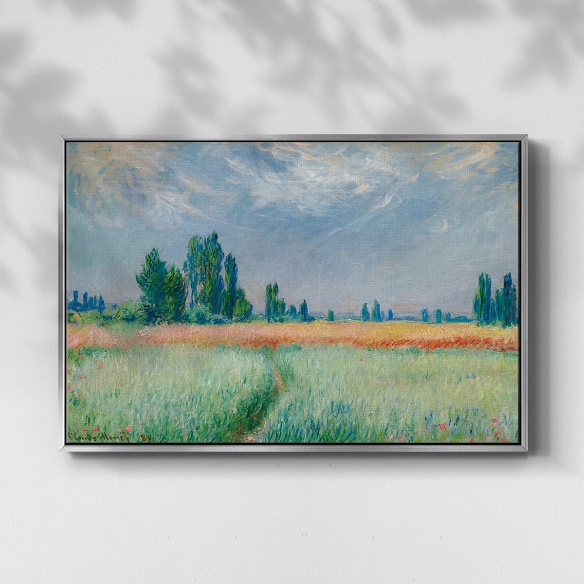 Vintage Landscape-C By Wexford Home Framed in Silver Wood Gallery Wrapped Canvas 25 in. x 37 in.