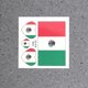 thumbnail image 4 of FELTECHELECTR 12 pegatinas de banderas de países, calcomanías artísticas para el cuerpo, el rostro y los deportes (México), 4 of 6