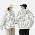 thumbnail image 5 of Picia Hand Drawn Rabbit Women's Men's UPF 50+ Sun Protection Hoodie Shirt Long Sleeve SPF Fishing Outdoor UV Hiking Lightweight Shirts-Medium, 5 of 9