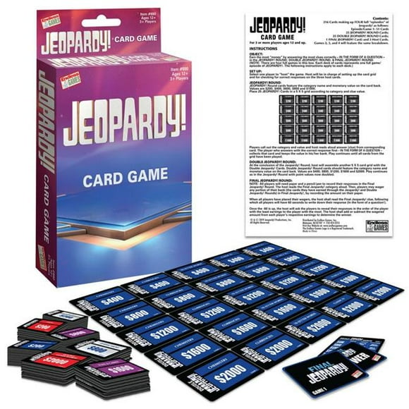 Endless Games Jeopardy Card Game Cardboard - 217 Piece
