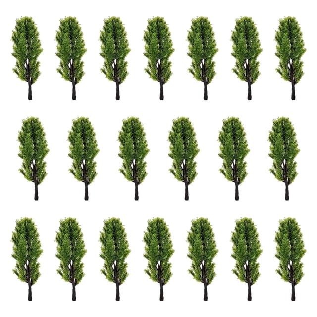 MERIGLARE 20 Pieces Model Trees Layout Miniature Trees for Sand Table Landscape Layout 8cm